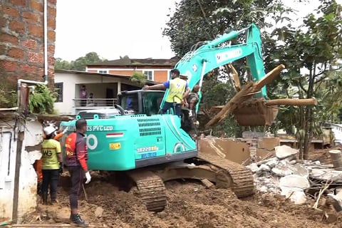 Rescue operation at landslide-hit Chooralmala area